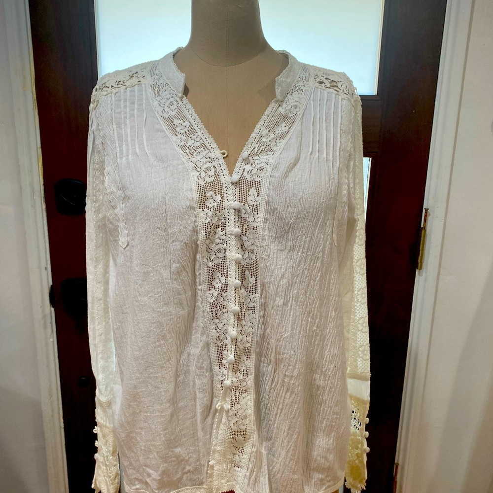 The Perfect Boho Button Down Blouse